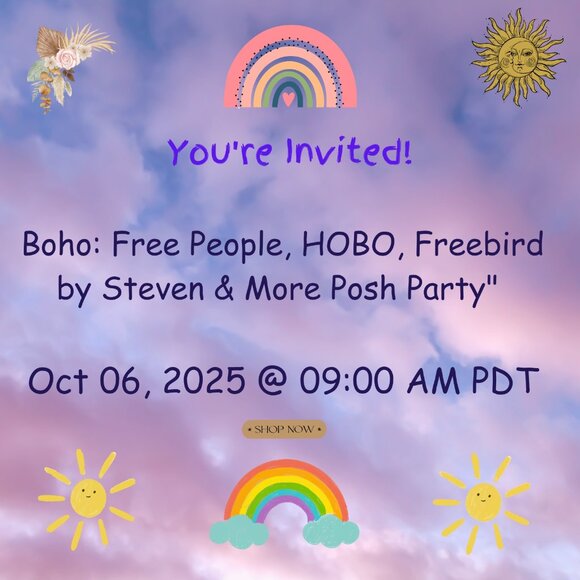 Boho: Free People, HOBO, Freebird by Steven & More Posh Party - on Oct 06, 2025 - Picture 1 of 1